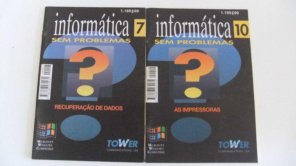 Lote de 8 livros 'Informática sem Problemas'