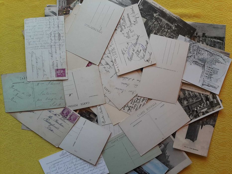 Ponad 100 pocztówek Francja, wszystkie są przed 1945 rokiem.