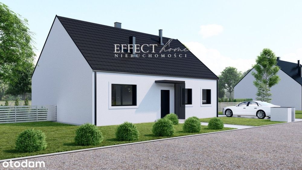 Nowoczesny dom parterowy w spokojnej miejscowości