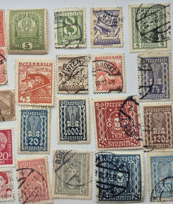 Колекція марок світу 74 марки без повторів 1900 - 1990 років