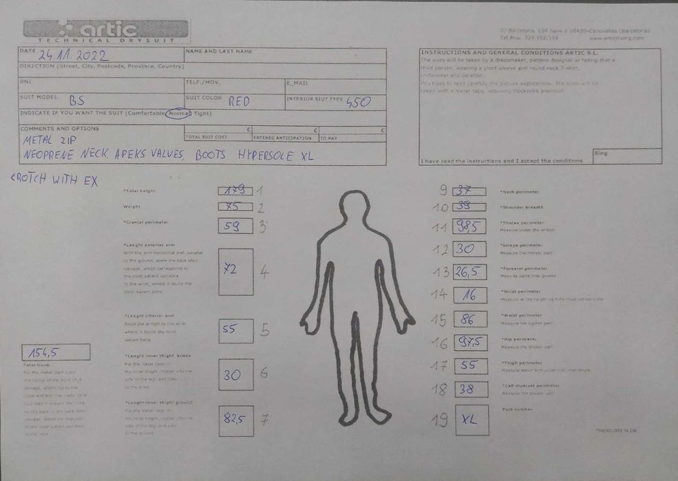 Suchy skafander artic