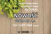 Deska kompozytowa tarasowa 3D DREWNOPODOBNA - szybka dostawa -