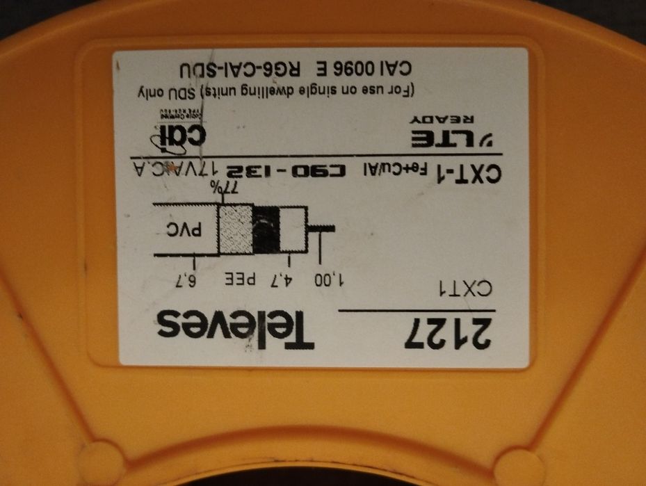 Vendo bombone de cabo TELEVES CXT-1 17VAC-A  ~40m