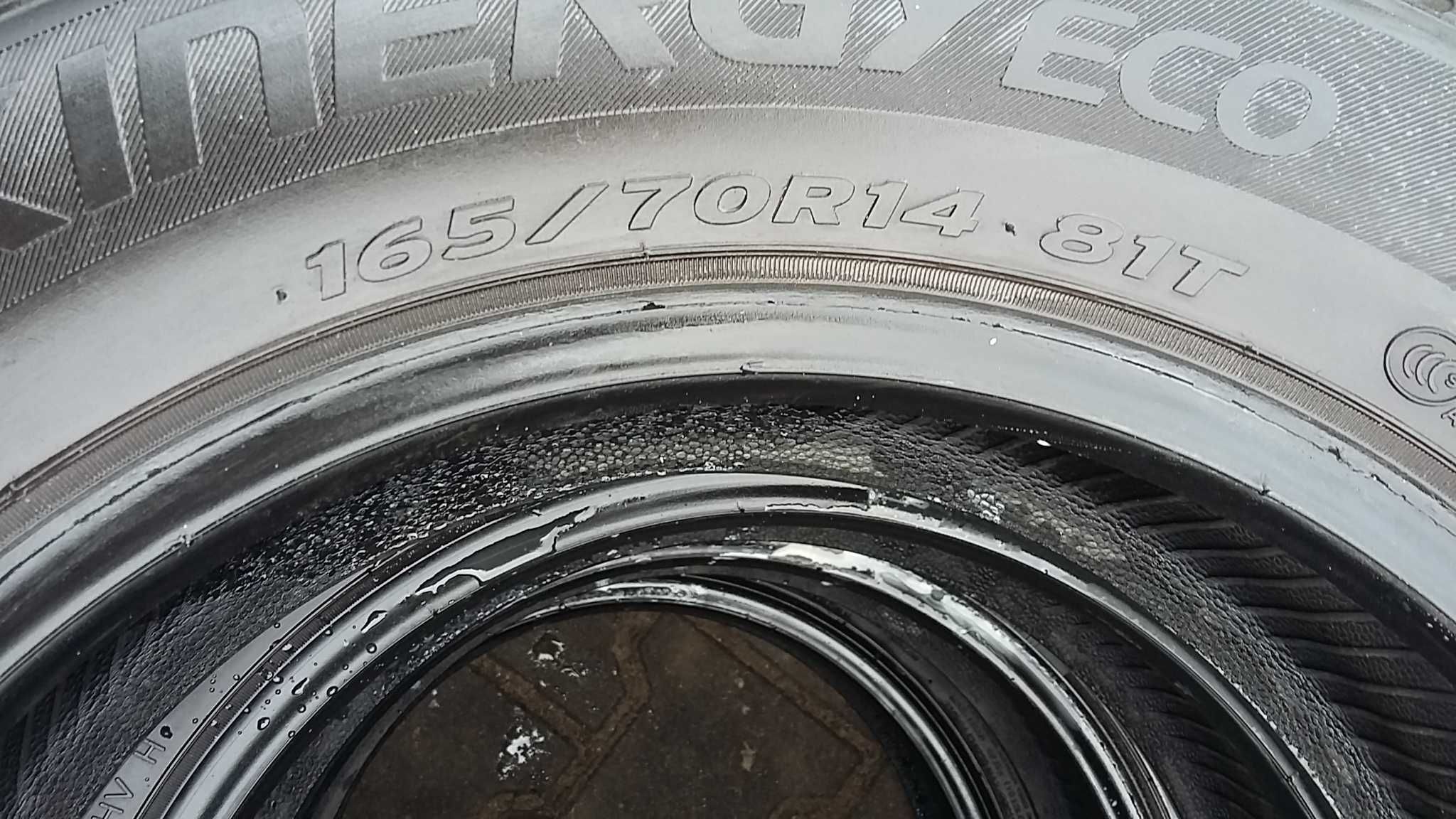 letnie opony 165/70R14 Hankook Kinergy eco stan bdb 6mm