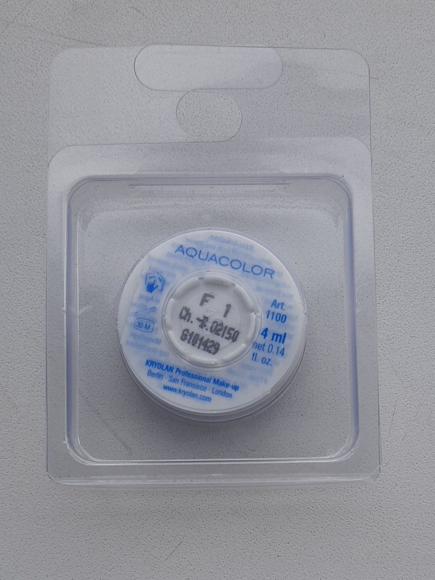 Аквагрим Aquacolor Refill, 4 мл./Kryolan/1100-1W/1101-10W/1100-101/110