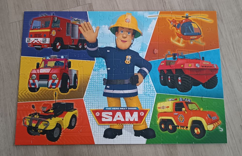 Puzzle strażak Sam 100 elementów