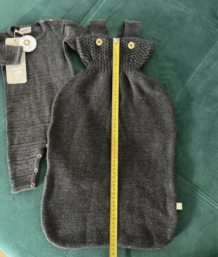 Komplet niemowlęcy wełniany, merynos Virgin Wool r.56/62
