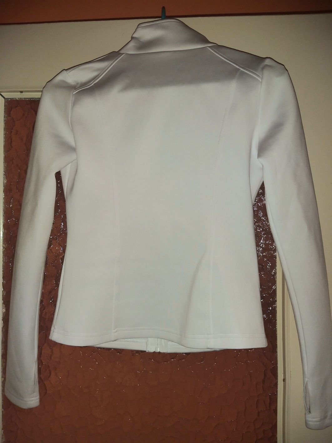 Bluza sportowa biała kurtka żakiet