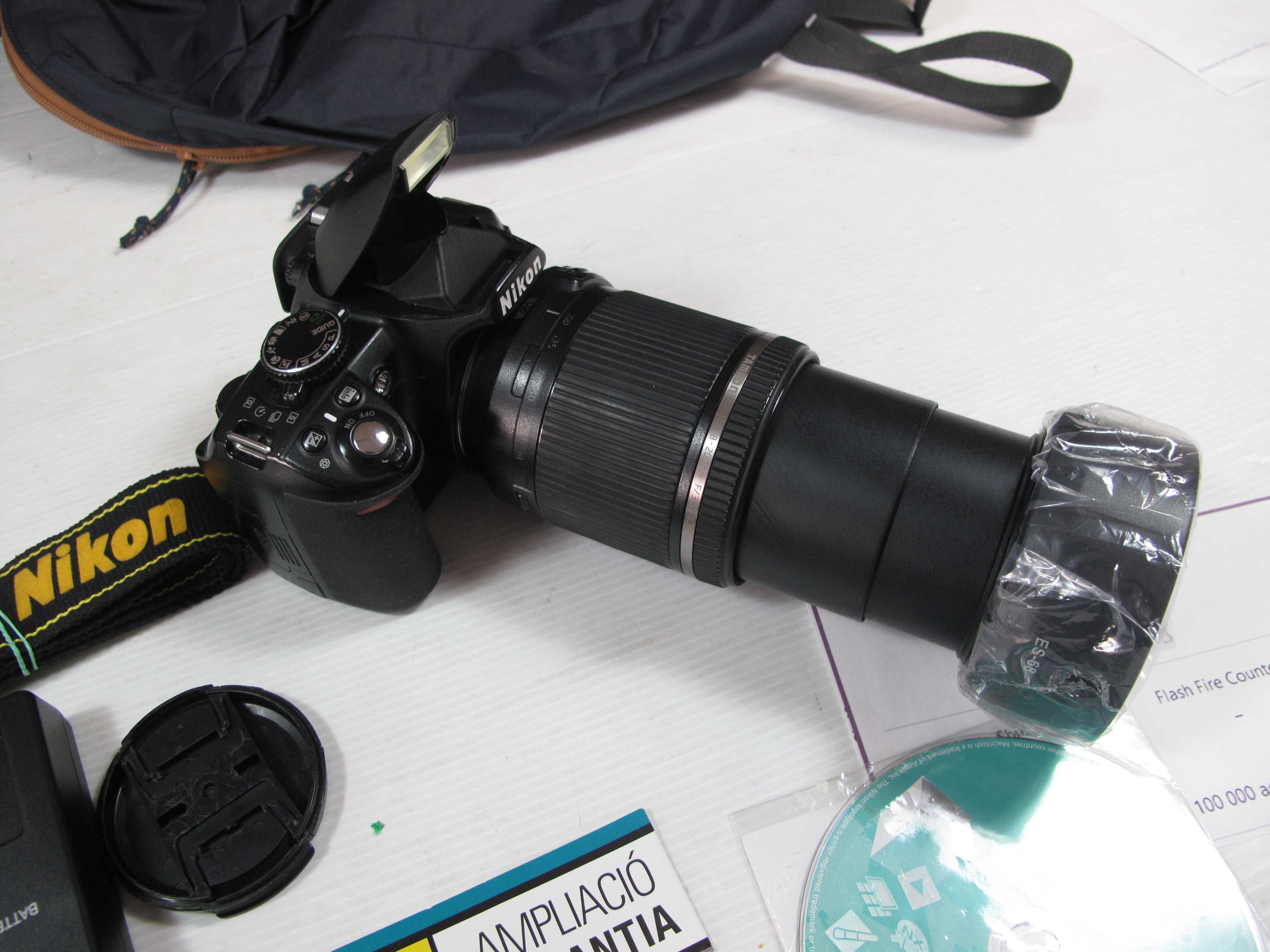 Nikon D3100+18-200 VC (Estabilizador) tudo a funcionar-Ver descrição