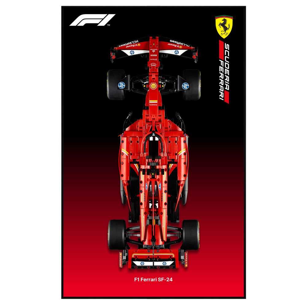 Ramka do ekspozycji ściennej LEGO SF-24 Ferrari F1 42207