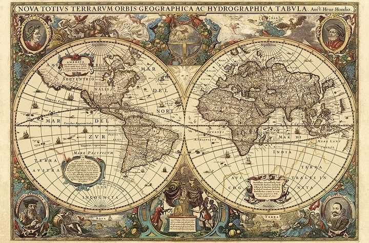 STEP-puzzle Стародавня карта світу - 3000 пазлів.