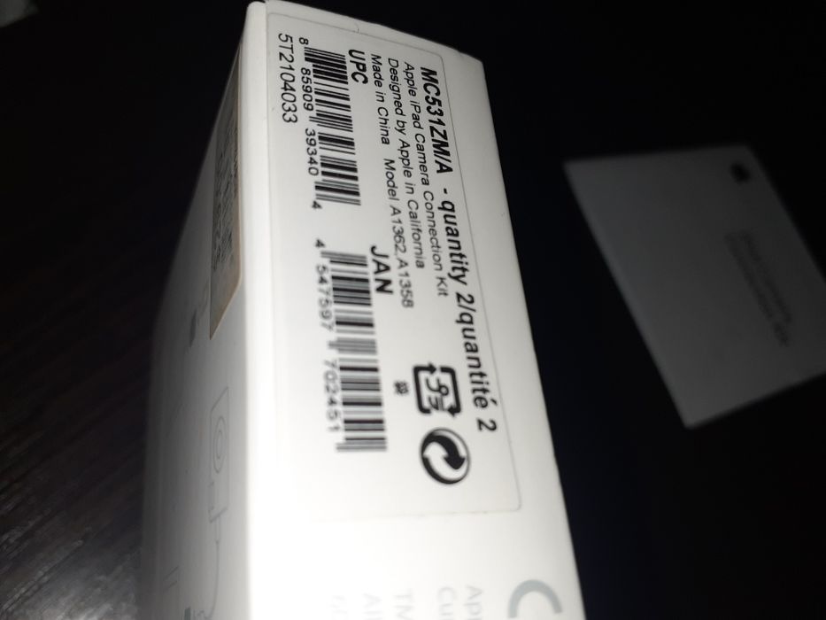 iPad Camera Connection Kit / набор для подключения камеры к iPad