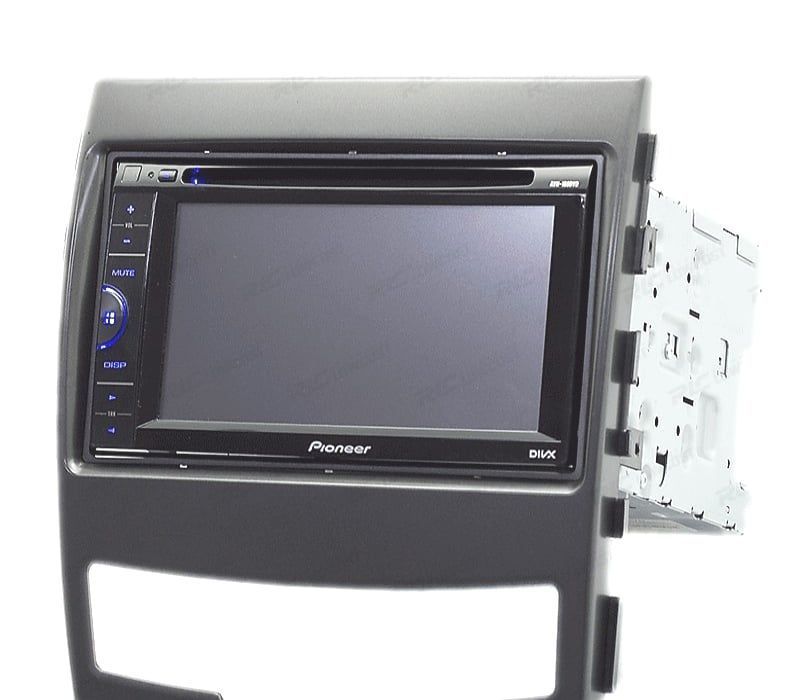 MOLDURA ADAPTADOR PRETO PARA RADIO 2-DIN SSANGYONG ACTYON 11-13 KORANDO 10-13