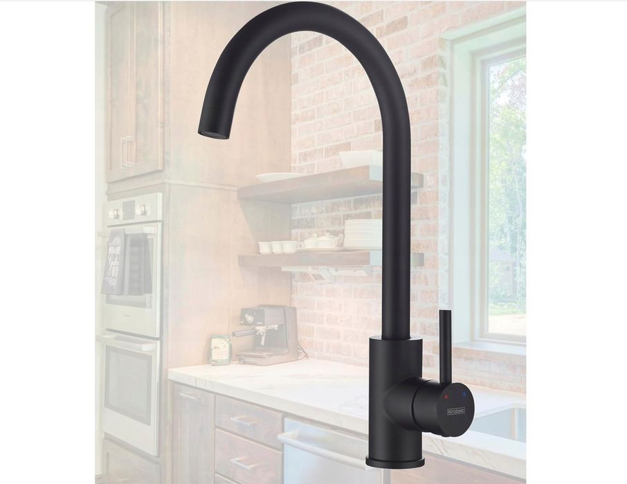 Bateria kuchenna kran ze stali nierdzewnej obrotowa wylewka 360°