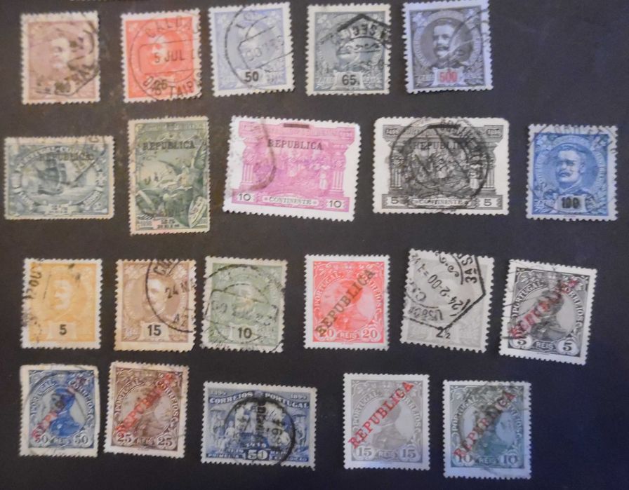 Selos Portugal 1867 a 1911- Lote Monarquia de Portugal