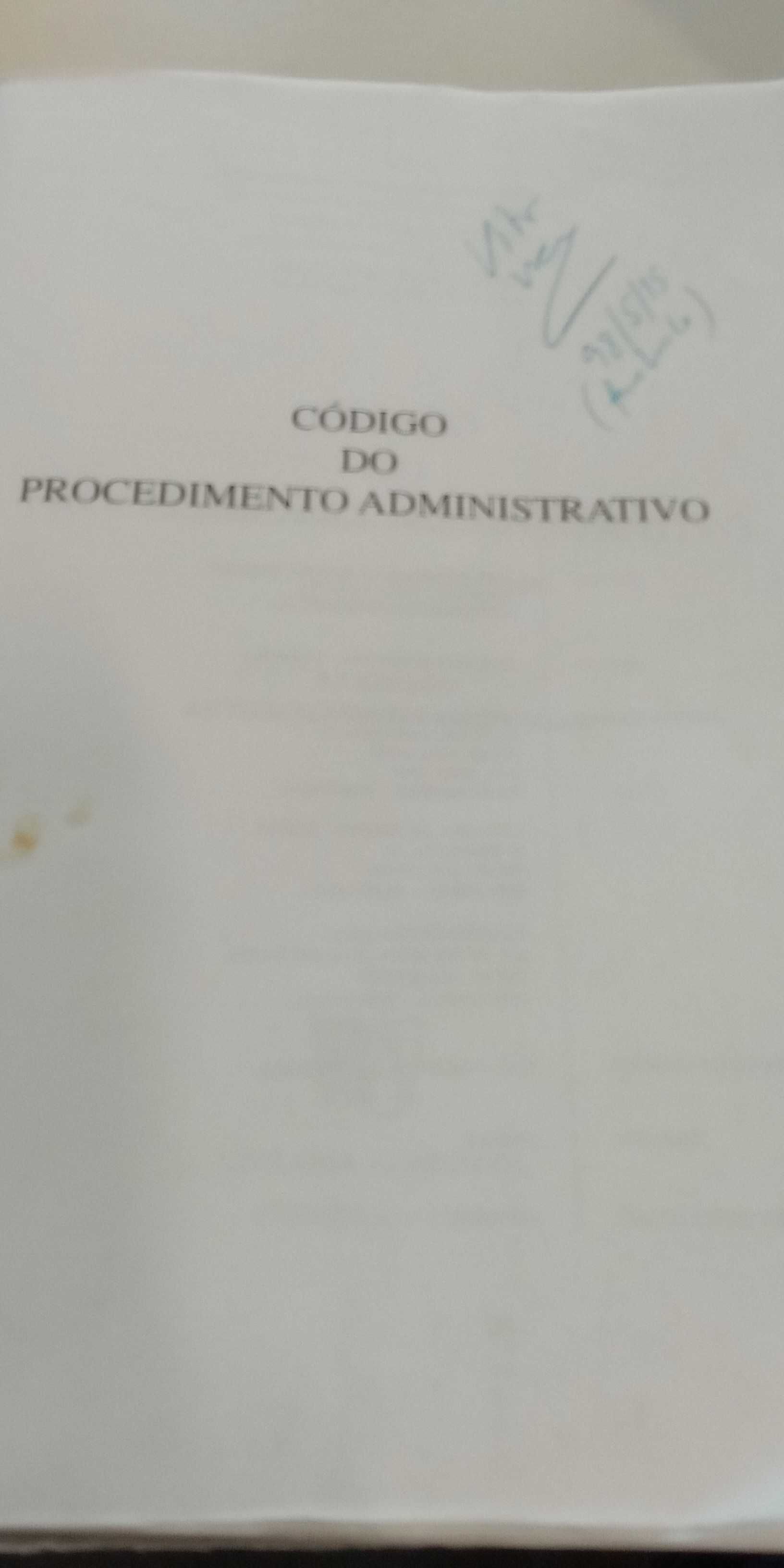 Código do Procedimento Administrativo, Santos Botelho e J.Pinho