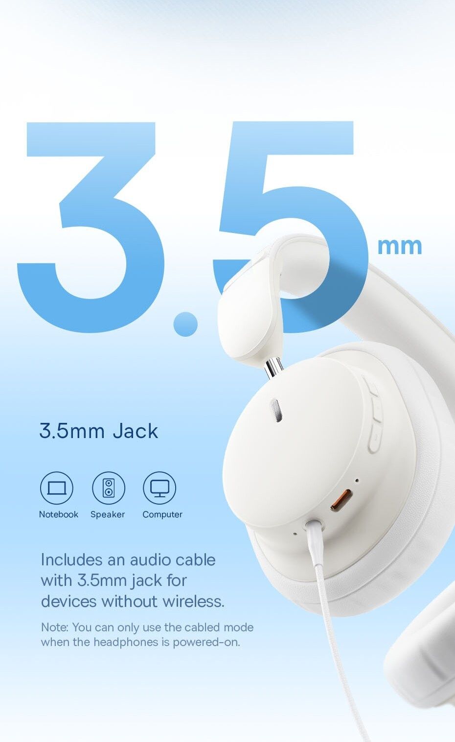 Baseus D03 Bass stereo game навушники бездротові по Bluetooth 5.3 30го