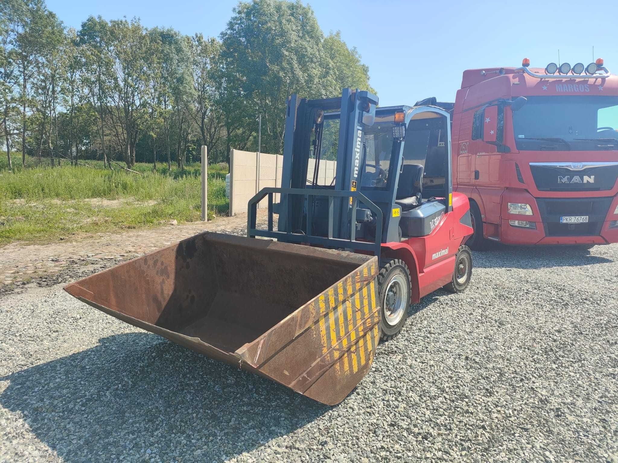 wózek widłowy Maximal M 50x z 2014 roku. z WAGĄ