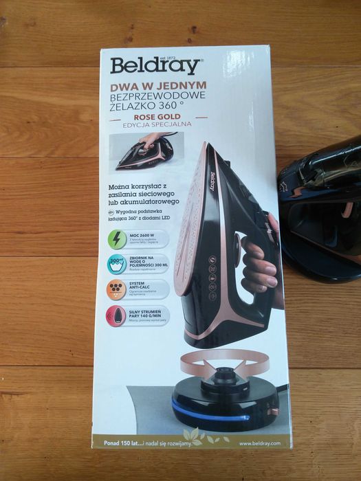 Żelazko bezprzewodowe 2600W Beldray jak nowe