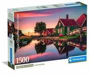 CLE puzzle 1500 Compact Zaanse Schans 31734. Clementoni