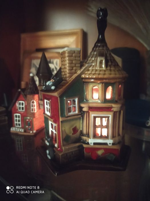 Домик керамика аромалампа подсвечник