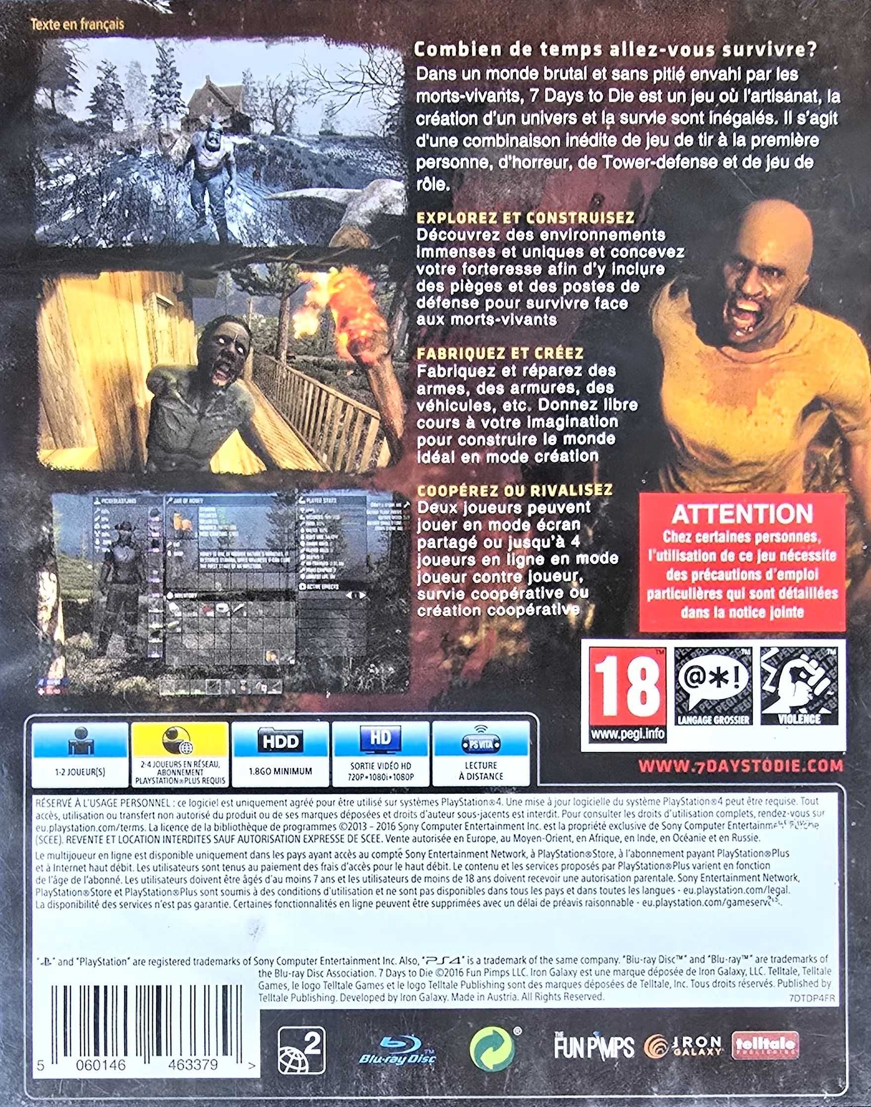 7 Days To Die Playstation 4 PS4 PS5 Sklep Multigames Kraków