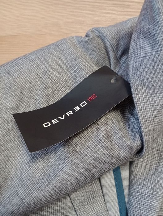 Marynarka Devred męska S 46 extra slim nowa szara casual