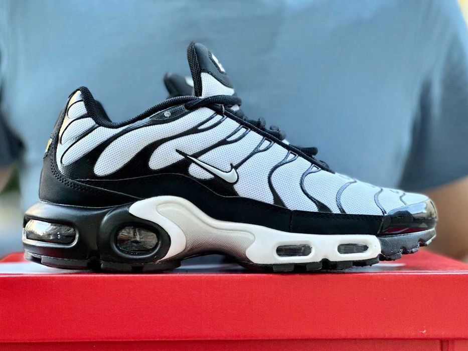 !АКЦІЯ! Nike Air Max TN Plus White Black 40 41 42 43 44 45 46