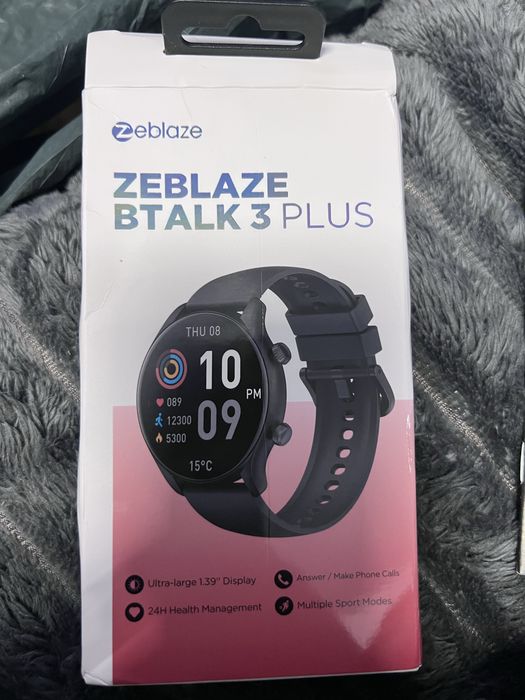 Smartwatch sportowy Zeblaze Btalk 3 Plus czarny