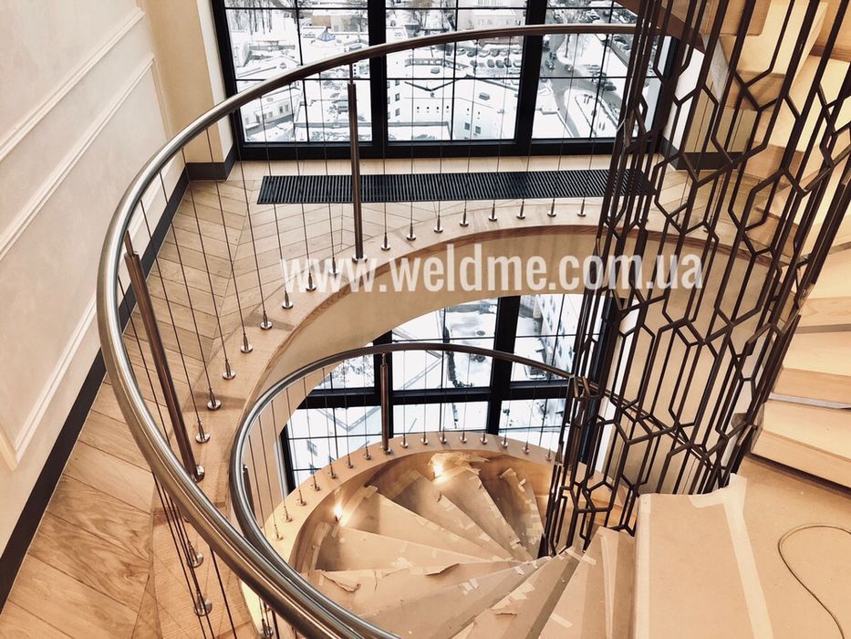 Перила з нержавіючої сталі та скла, навіси, маркізи, ворота