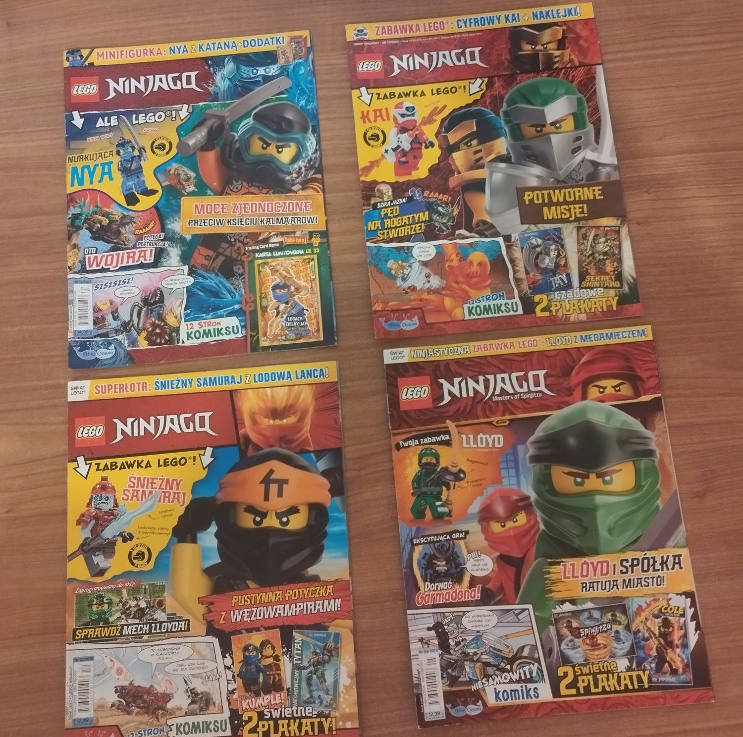 Pakiet starych czasopism LEGO (Ninjago, Chima, Star Wars, NexoKnights)