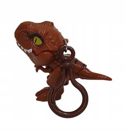 Breloczek gryzący dinozaur - brązowy T-rex