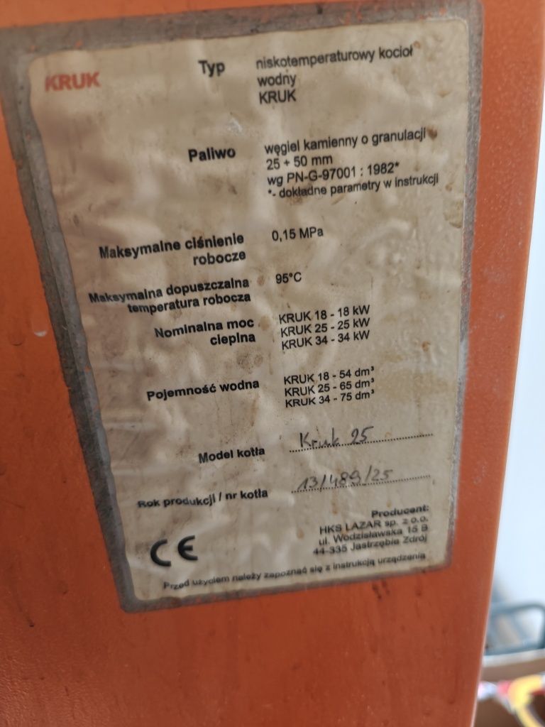 Używany piec lazar na drewno i węgiel