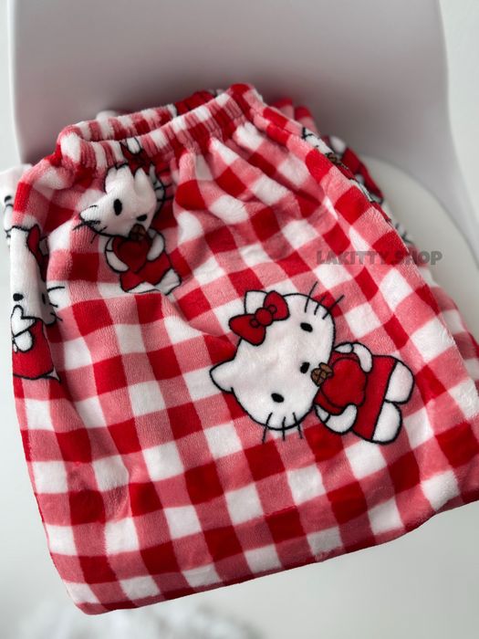 червоні плюшеві штани hello kitty/spiderman