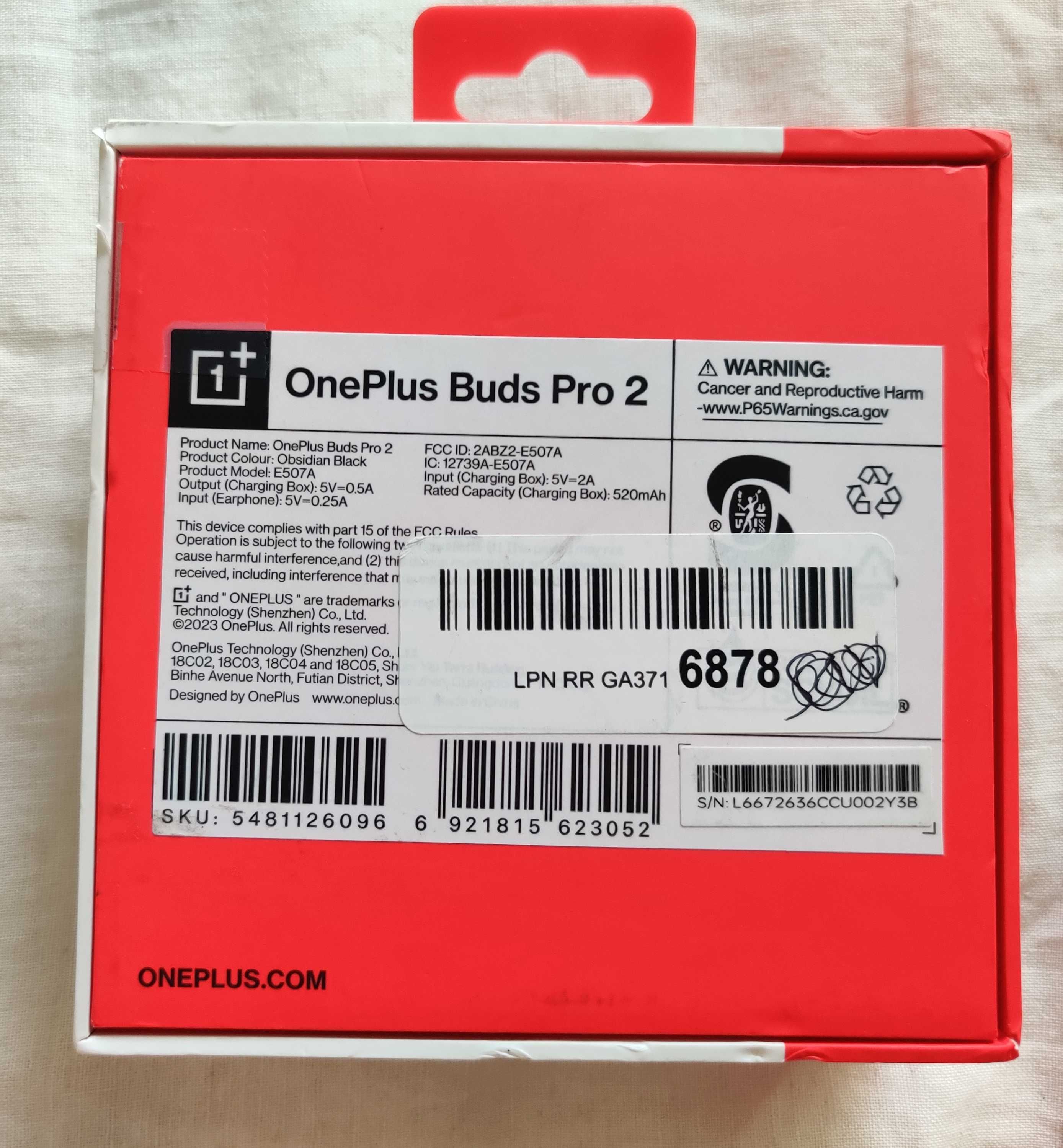 OnePlus Buds Pro 2 Obsidian Black EU