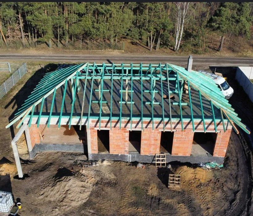 Więźby dachowe CNC prefabrykowane impregnacja wywiazki