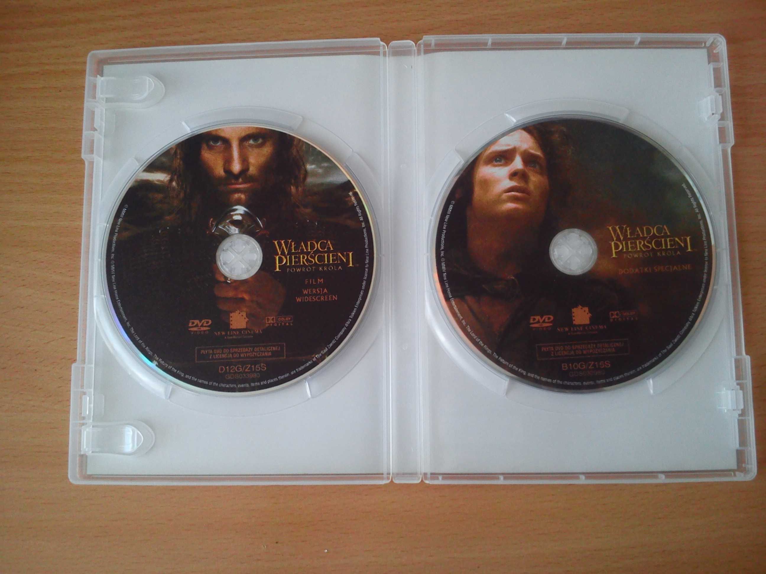 DVD film Władca pierścieni Powrót króla wydanie dwupłytowe