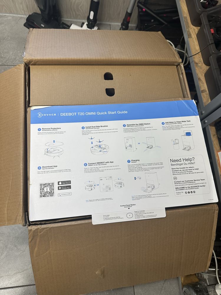 Робот-пилосос Ecovacs Deebot T20 Omni з Німеччини.