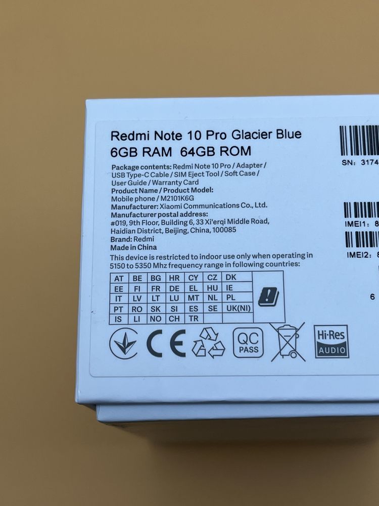 ОТЛИЧНОЕ состояние! Xiaomi Redmi Note 10 Pro 6+1/64 Gb