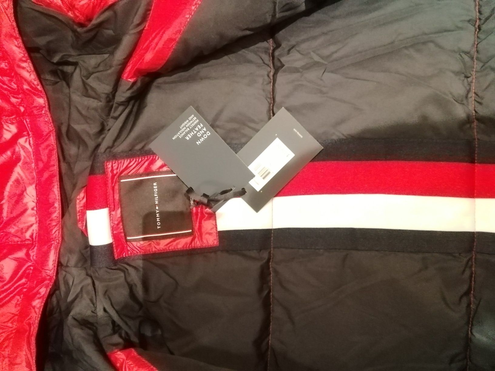 Kurtka meska Tommy Hilfiger L XL zimowa z pierzem