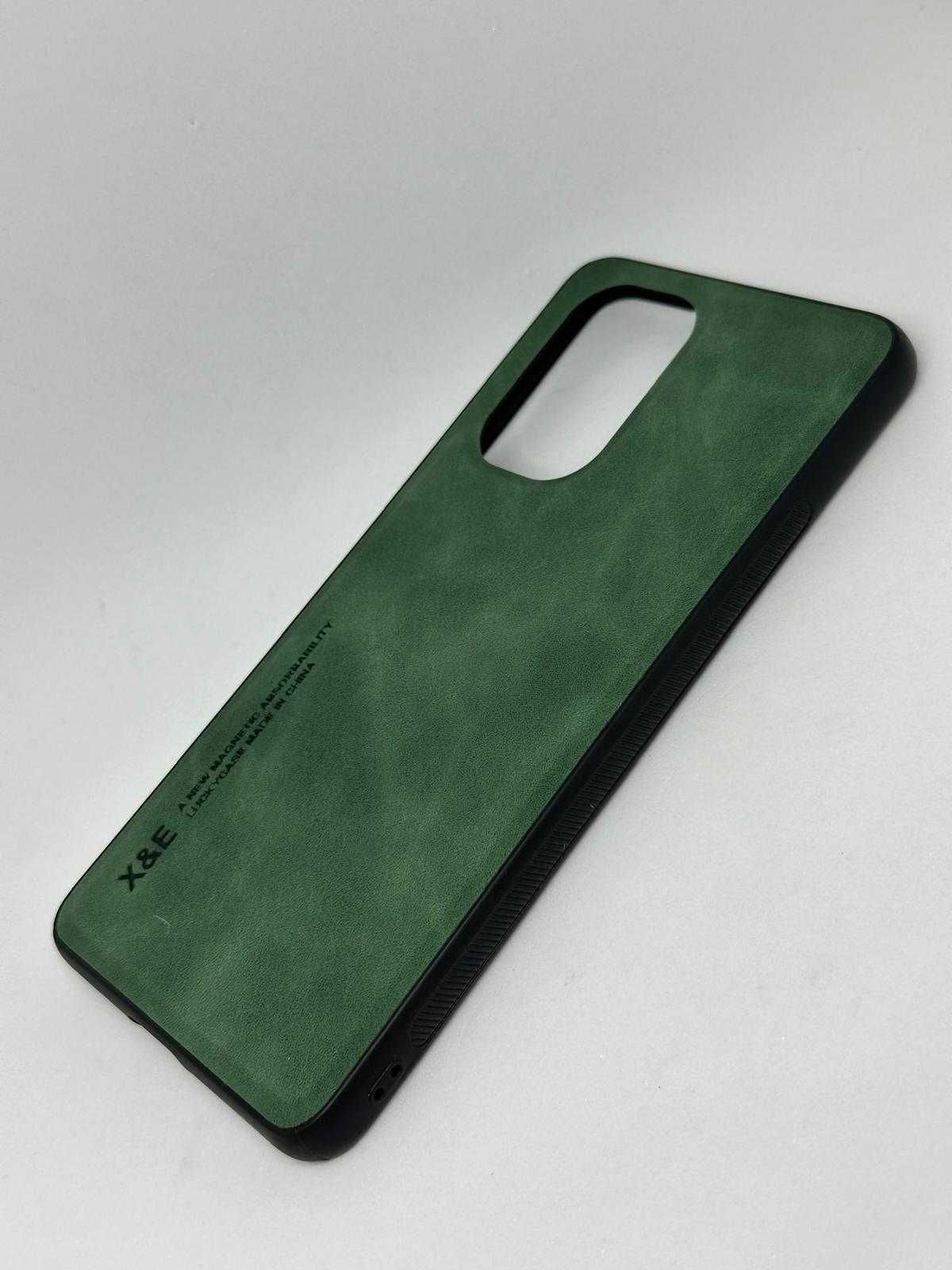 Xiaomi REDMI K40 PRO Etui Case Obudowa a'la skórzana Zielona kod 1187