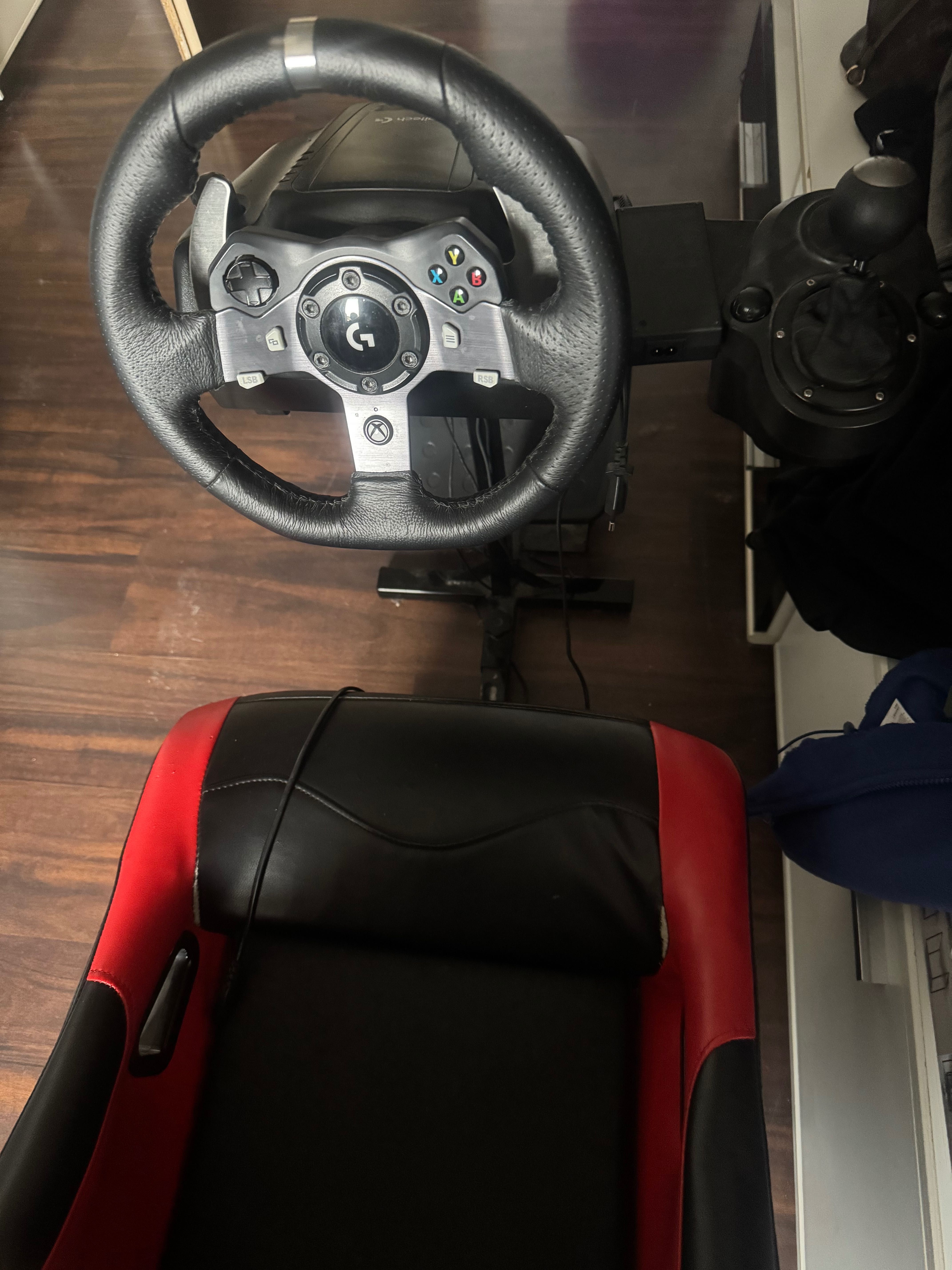 Kierownica Logitech g920 +H shifter + stojak z fotelem