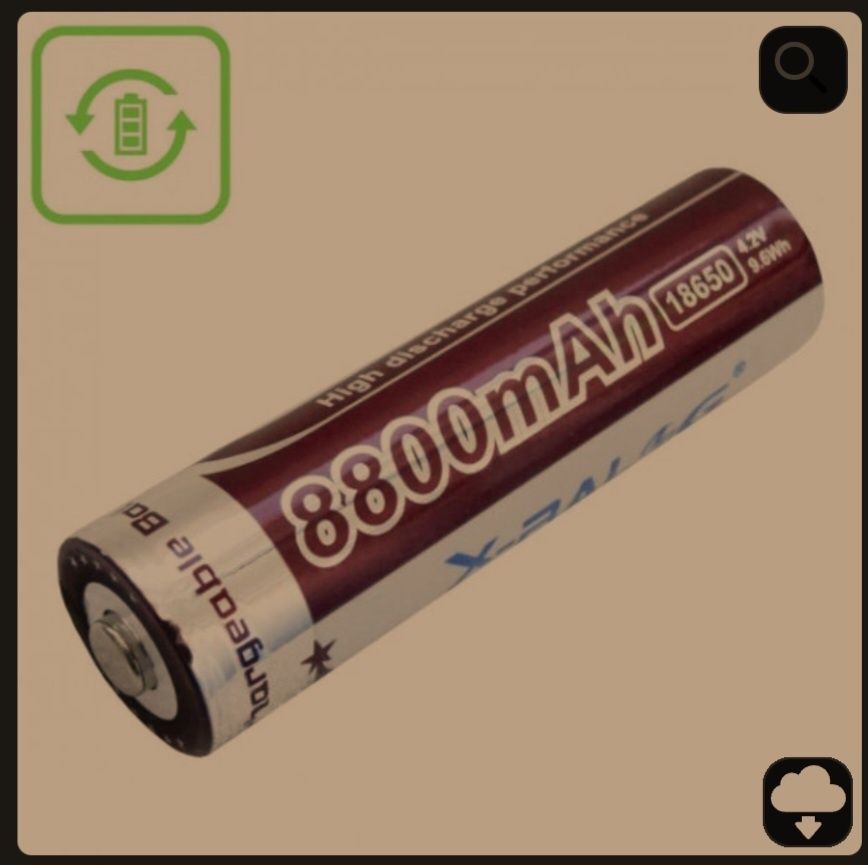 Літієвий акумулятор 18650 X-Balog 8800mAh 4.2V Li-ion літієва акумулят
