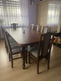 Stół duży z 8 krzeslami