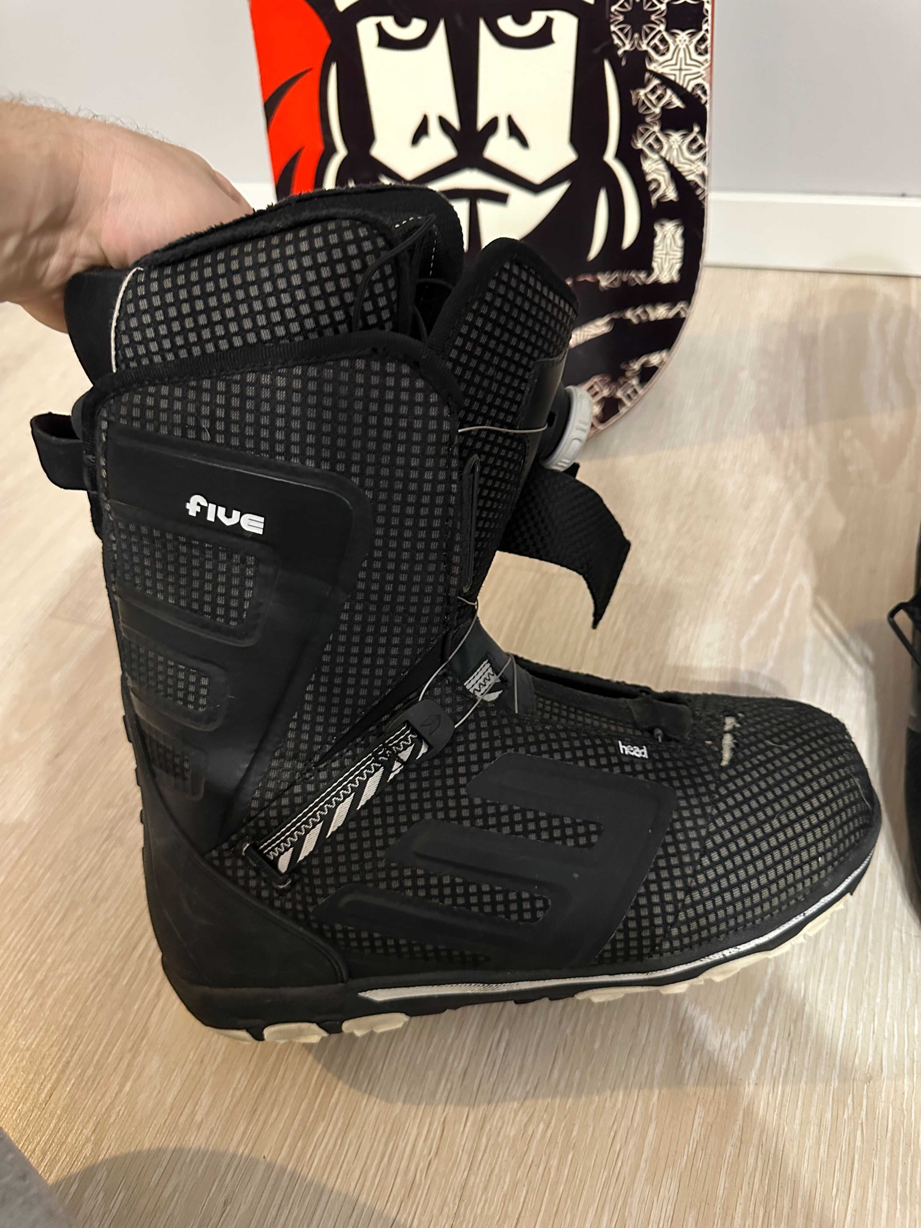 Deska Snowboardowa Goltes +Wiązania Burton + buty Head Super  Stan