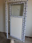 drzwi pcv nowe 100x200 przeszklone ocieplone