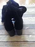 Botas veludo cano muito alto