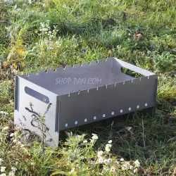 Мангал разборнойпляжный Южный с нержавейки+разжигатель*ПАЛАЮЩИЙкремль*