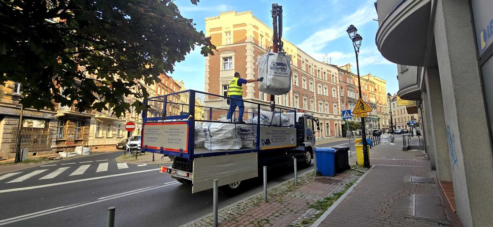 BIG-BAG kontener worek wywóz gruz meble odpady budowlane śmieci remont