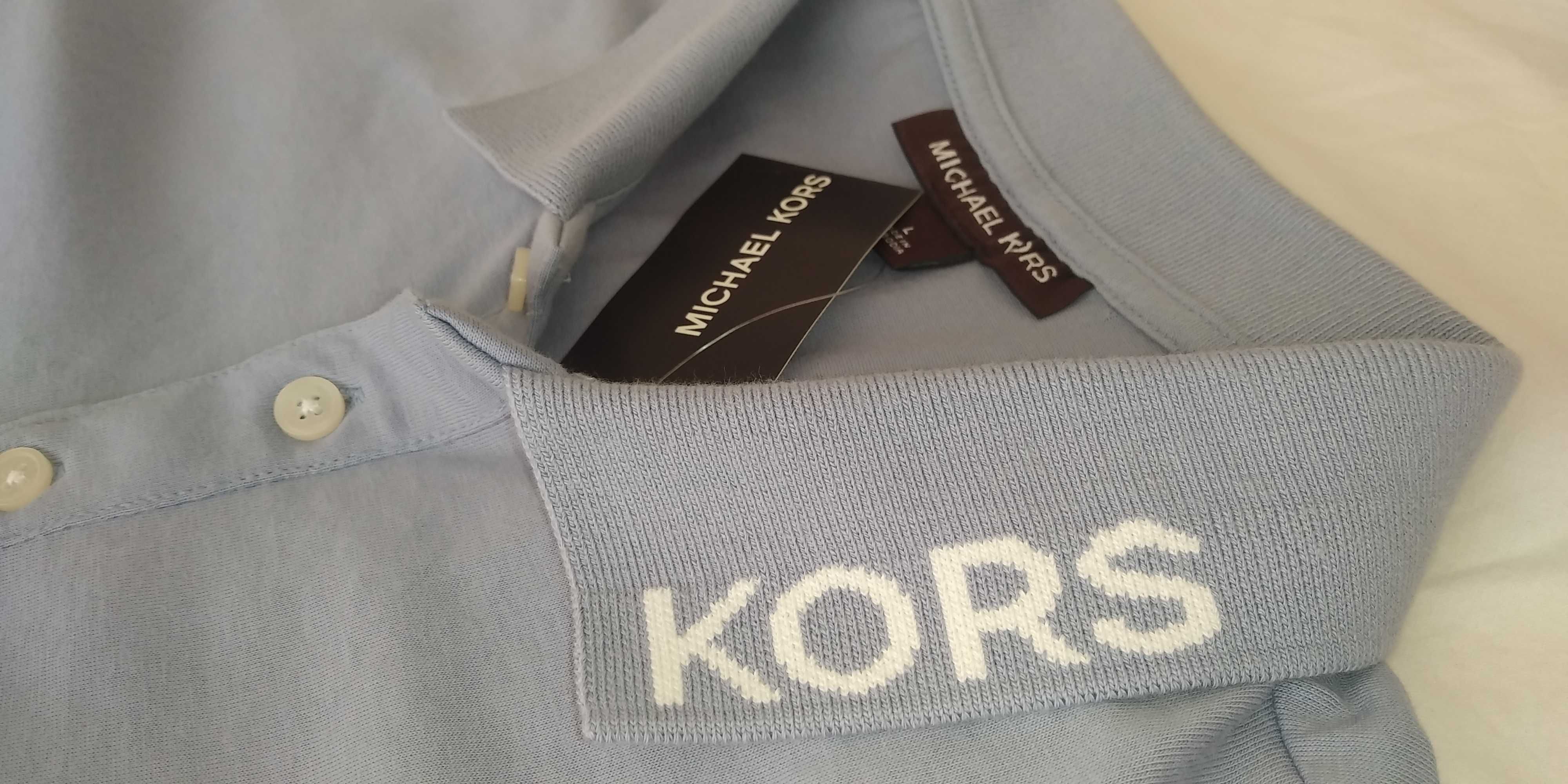 Koszulka L polo Michael Kors nowa, metka, niebieska